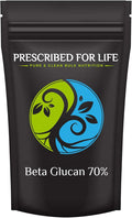 Prescribed For Life Beta Glucan Powder Vegan Beta 1 3 Glucan 70% Anhydrous Natural Soluble Dietary Fiber Supplement (113g)