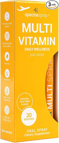 Spectraspray Multi Vitamin Pack - Oral Spray Essential Vitamins B12 D3 &amp Biotin | Mens Multivitamin | Women's Multivitamin | GLP-1 Nutrition Support 30 Day Supply per Spray