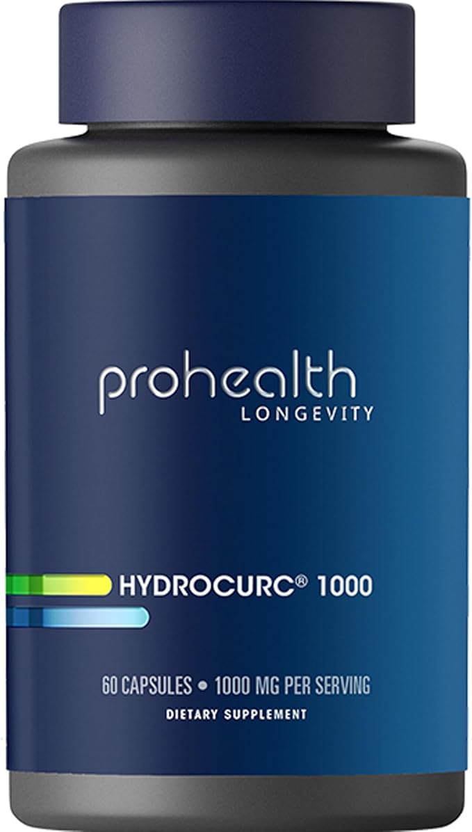 ProHealth Hydrocurc with LipiSperse Technology. Cognitive Support Promotes Joint Health Higher Bioavailability for Longevity and Mental Clarity 60 Caps 30 Day Supply
