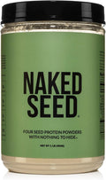 Naked Seed - 4 Seed Protein Powder Only 4 Ingredients - Chia Watermelon Sunflower and Pumpkin Seed - Gluten-Free Soy Free Vegan No Gmos No Artificial Sweeteners - 15 Servings