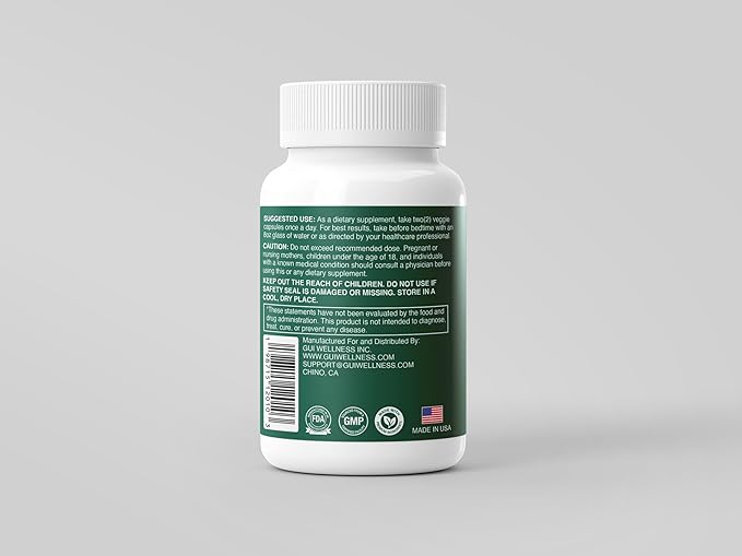GUI 5-in-1 NAD+ Nicotinamide Riboside with Resveratrol L-Theanine Magnesium Glycinate &amp Quercetin Phytosome | Supplement for Supporting Energy Healthy Aging Mood &amp Sleep | 30 Capsules