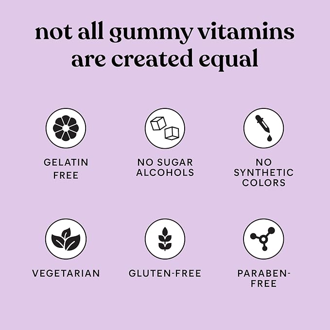 Lemme Women's Multivitamin Gummies Daily Nutritional Support with Vitamins A C D E Biotin Folic Acid Zinc &amp Inositol Bone Brain Skin &amp Immune Health Raspberry Orange 30-Day Supply