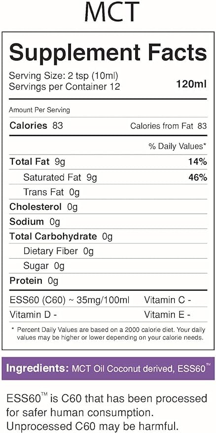 MyVitalC Combo of Organic Extra Virgin Olive Oil MCT &amp Avocado Oil - ESS60 Antioxidant Supplement - For Anti-Aging Longevity Sleep Energy - Pack of 3