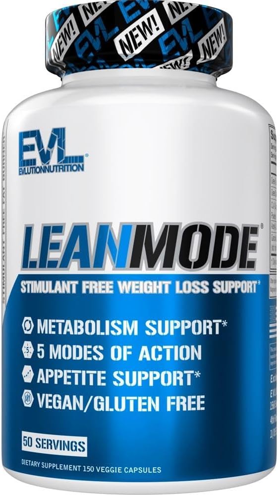LeanMode Multipurpose Fat Loss Support Supplement (50 Servings) Plus High Strength Omega 3 Fish Oil (120 Servings)