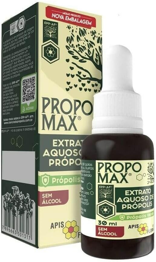 Apis Flora Brazilian Green Bee Propolis High in Flavonoids and Artepillin-C 7 Wax-Free Alcohol Free 30ml (Pack of 2)