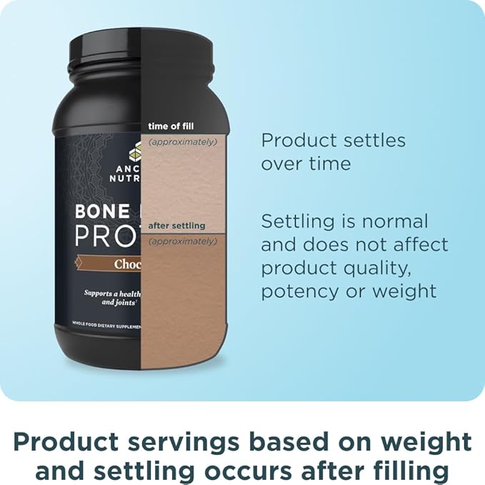 Ancient Nutrition Grass Fed Cage Free Bone Broth Protein Powder 20g Protein Hydrolyzed Collagen Peptides Keto &amp Paleo Friendly Supports Joint Gut Health Chocolate 40 Servings