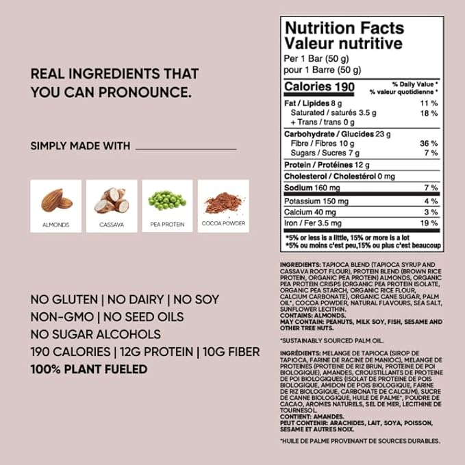 TRUBAR Vegan Protein Bar Cocoa For Coconuts and Cookies and Creamy 16 ct