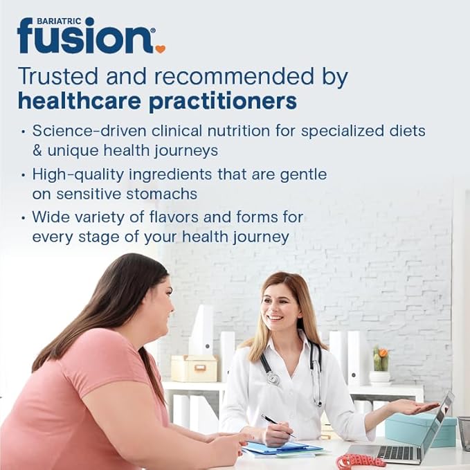Bariatric Fusion Chicken Soup Meal Replacement 27g Protein Powder 21 Serving Tub for Bariatric Surgery Patients Including Gastric Bypass and Sleeve Gastrectomy - No Gluten Aspartame or Sugar