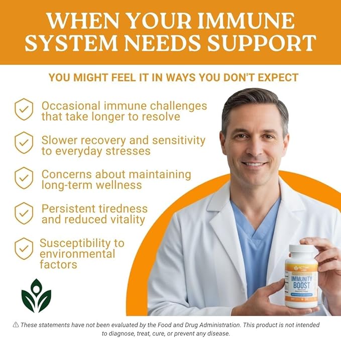 Activa+ Labs Immunity Boost Immune Support Supplement with Vitamin C Vitamin E Selenium &amp Herbal Antioxidant Complex | Gut &amp Energy Balance | Non-GMO Sugar-Free Vegan | 60 Capsules 90 Days