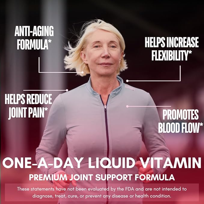 Joint Complete Premium- Liquid Joint Supplement w/Glucosamine Chondroitin MSM Hyaluronic Acid – for Bone Joint Health - 96% Max Absorption– 32oz 32 serv