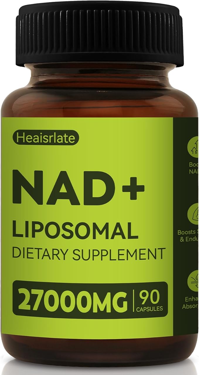 NAD+ Supplement 1000mg with Resveratrol &amp Quercetin - Nad Nicotinamide Adenine Dinucleotide Anti-Aging Formula - Cellular Energy Booster &amp Brain Health Support - NMN Alternative NAD Supplement