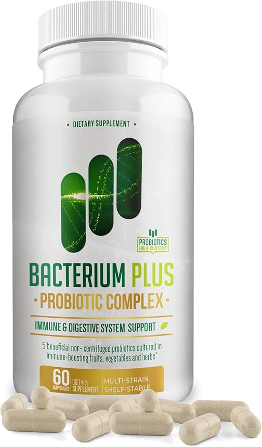 Bacterium Plus Natural Product Vegetarian Capsules General Well-Being - 60 Count - Pack of 1