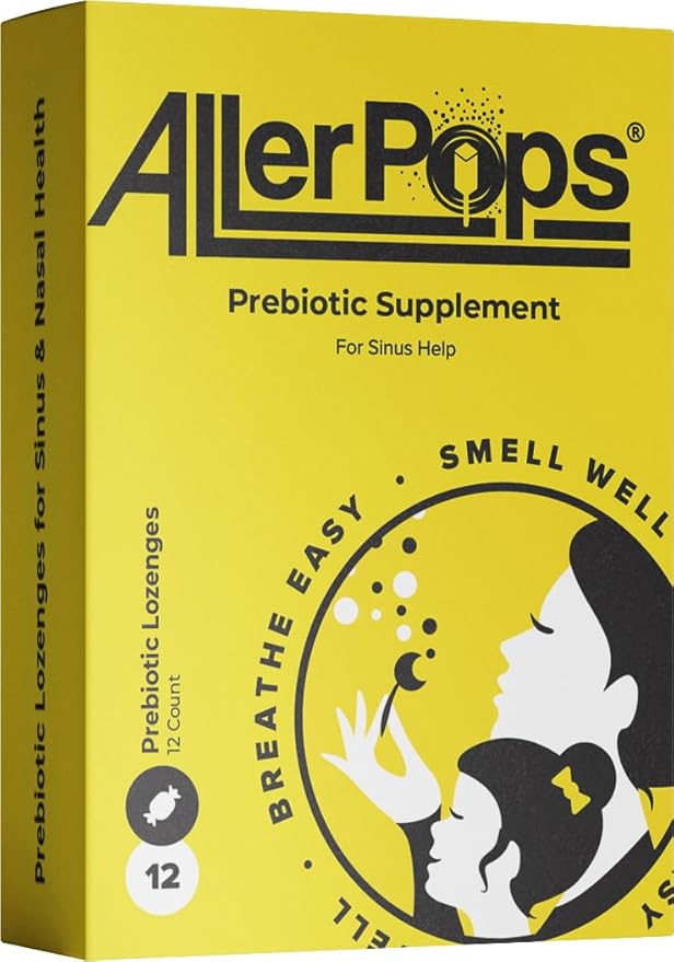 Prebiotic Supplement- Long Lasting Nasal/Sinus Health Immune Balancing - Complete Nutrition for Airway Probiotics 12 Gummy Lozenges