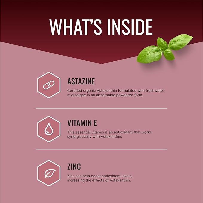 Approved Science® Astaxanthin 12 mg - Extra Strength Antioxidant - Supports Heart Eyes Skin - 30 Vegan Capsules - 1 Month Supply