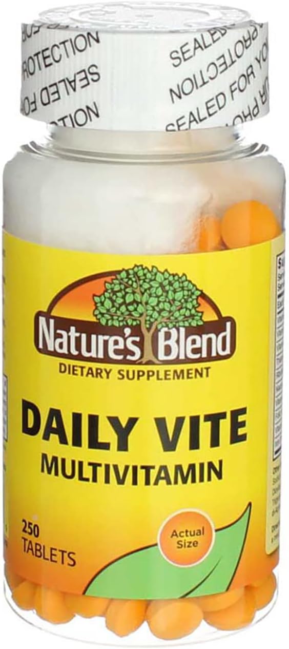 Nature's Blend Daily Vite Multivitamin 250 Tablets Per Bottle (Pack of 3)