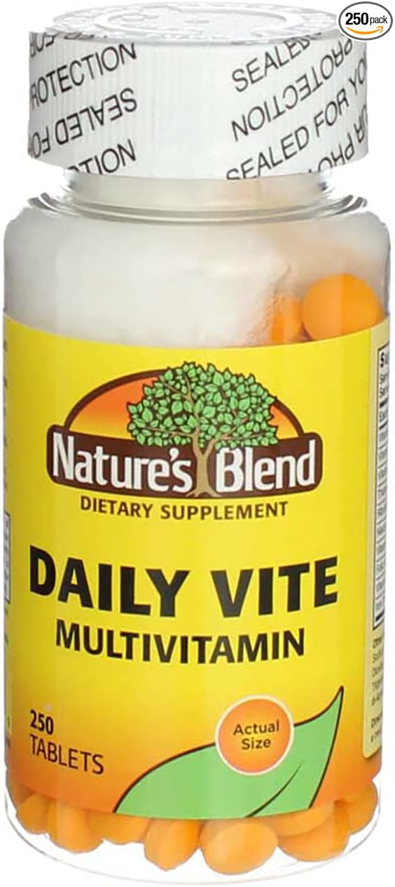 Nature's Blend Daily Vite Multivitamin 250 Tablets Per Bottle (Pack of 3)