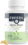 Freeda Senior Multivitamin - Kosher Vitamins for Men &amp Women 60 and Over - One Daily Coated Tablet - Women’s &amp Men’s Vitamins Multivitamin 60 Plus - Vitamins for Women Over 60 Plus Elderly (10