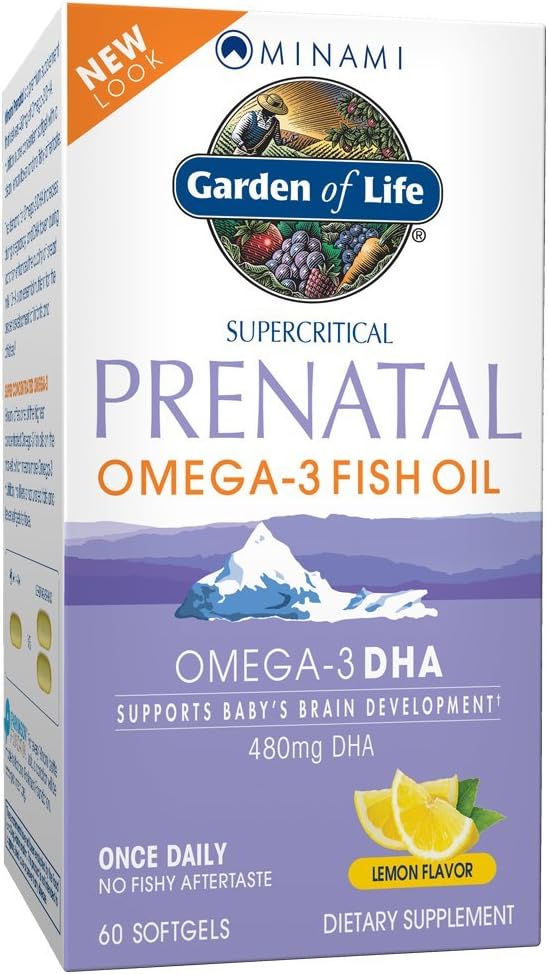 Garden of Life Prenatal Support Bundle – Minami Prenatal DHA Omega 3 Fish Oil (60 Soft gels) + Dr. Formulated Once Daily Prenatal Probiotics for Mom &amp Baby (30 Vegetarian Capsules) Gluten Free