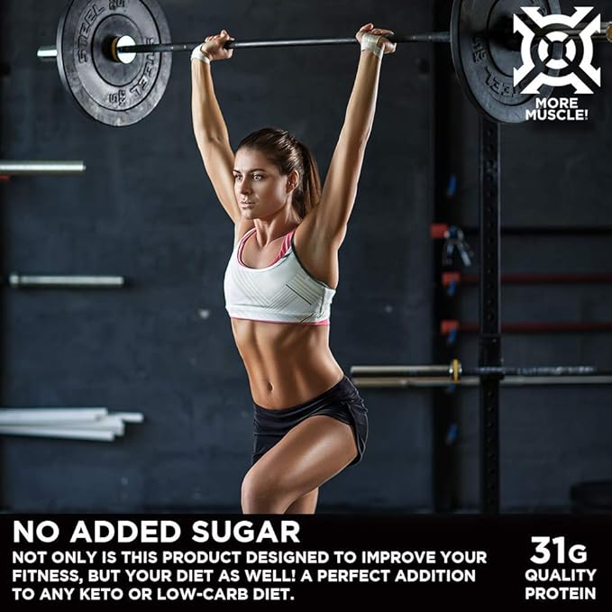 Progenex® More Muscle | No Added Sugar Hydrolyzed Whey Protein Isolate Powder for Lean Muscle Gain. Best Tasting Low Carb High Protein Shake for Women &amp Men. 25 Servings (Vanilla Cream)