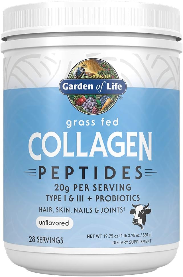 Garden of Life Sport Whey Protein Powder Chocolate Premium Grass Fed Whey Protein &amp Collagen Peptides Grass Fed 19.75 Ounce