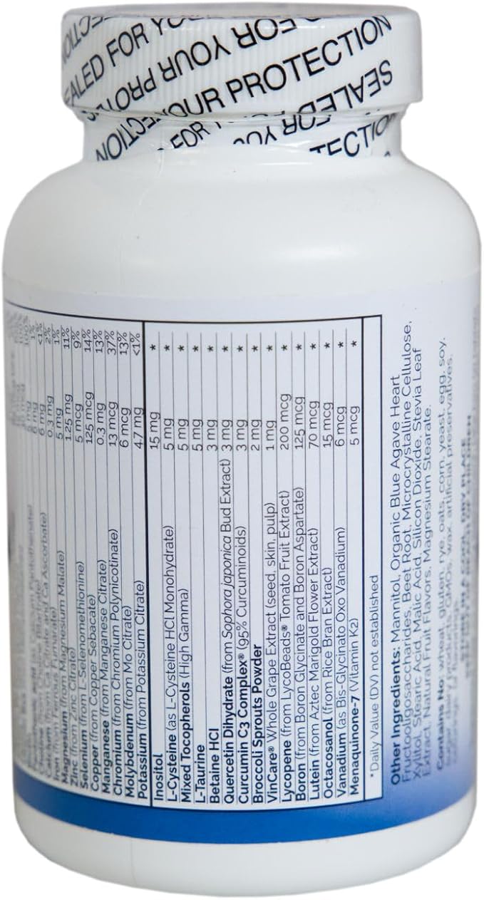 KIDS MIGHTY-MULTI (120 Tablets) – Chewable Multivitamin – Purest Non-GMO Ingredients No Sugar or Artificial Ingredients – Naturally Sweetened with Xylitol &amp Stevia Leaf Extract – Suitable for Adu