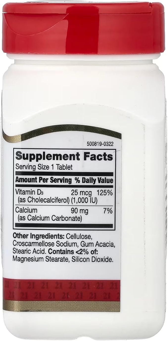21st Century Vitamin D 1000 IU Tablets 300-Count (6 Pack)