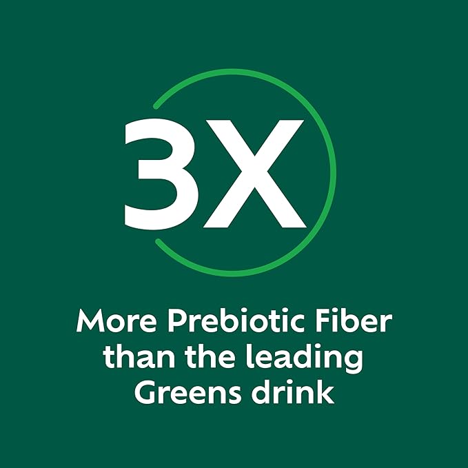 Benefiber Prebiotic Fiber + Supergreens Dietary Supplement Powder Watermelon Lemonade Flavor 8.8 oz (250g)