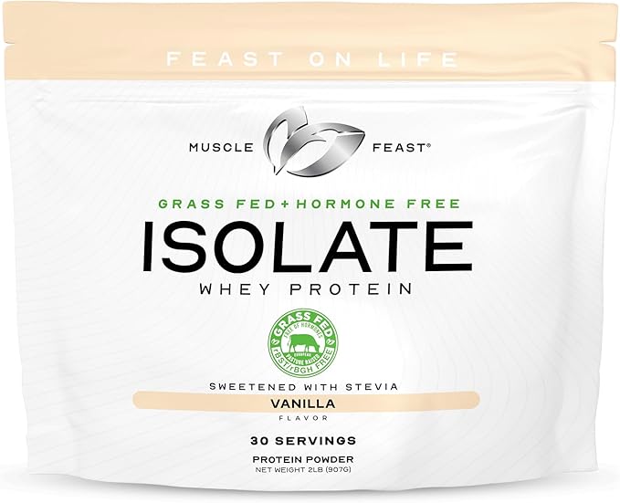 Muscle Feast Bundle – Whey Protein Isolate (Vanilla 2lb) + Creapure Micronized Creatine Monohydrate (Unflavored 250g) – 1 Unit Each