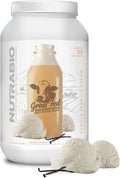 NutraBio Grass Fed Whey Isolate Protein Powder - 25G of Protein Per Scoop - Sugar Free Natural Lean Muscle Protein Supplement - Vanilla Bean- 2 Pounds 29 Servings.