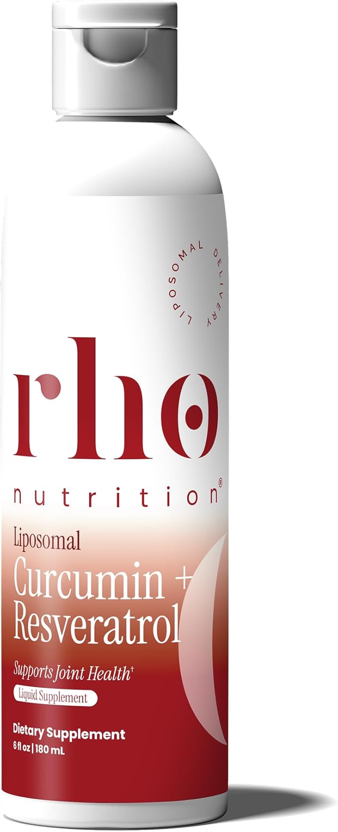Rho Nutrition Liposomal Curcumin + Resveratrol (1 Pack) – Ultra High Absorption Liquid Curcumin Supplement – Promotes Joint Comfort Mobility Cellular Health and Overall Well-Being