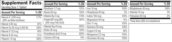 Adult Multivitamin/Multimineral Supplement with Antioxidants Zinc Vitamin D3 and B Vitamins 200 Tablets (2 Pack) with Weekly Pill Organizer A to Z Ligth&ampSpring Guide (4 Items)