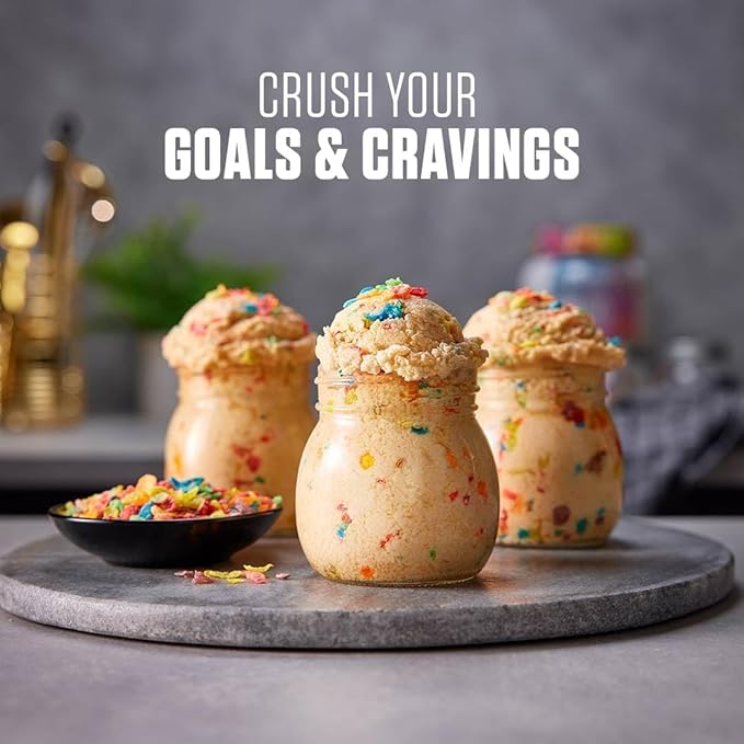 Dymatize ISO100 Whey Protein Powder Isolate Birthday Cake 25g of Protein 5 Pound 5.5g BCAAs Less Than 120 Cal. Gluten Free 1g Fat 1g Sugar 2g Carb (75 Servings)