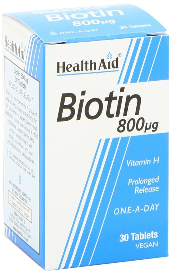 HealthAid Biotin 800g - 30 Tablets