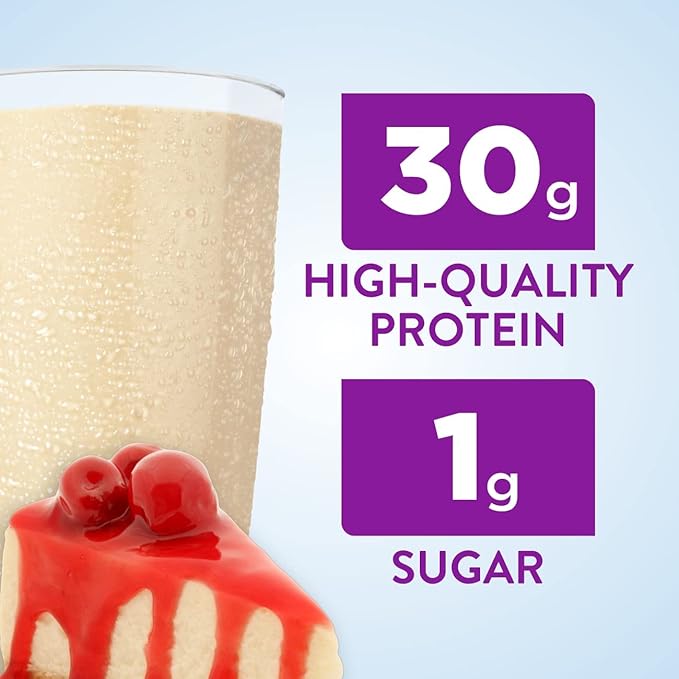 Ensure Max Protein Nutrition Shakes Variety Pack With 30g of Protein &amp Max Protein Nutrition Shake with 30g of Protein 1g of Sugar High Protein Shake Cherry Cheesecake 11 fl oz (Pack of 12