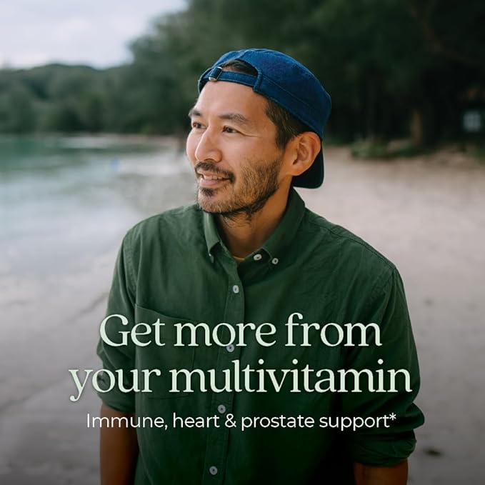 New Chapter Men’s Multivitamin 40+ Extra B6 &amp B12 D3 Vitamin C &amp Zinc Immune Heart Cellular Energy and Brain Health Gentle on The Stomach One Daily Non-GMO Gluten-Free 48 Tablets