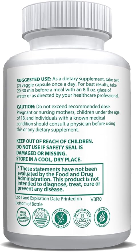 Pure Eye Health Vitamin &amp Mineral Supplements for Adults | #1 Complete Research Vision Formula w/Bilberry Lutein Zeaxanthin Lycopene Resveratrol | Supports Eye Strain Dry Eyes 60 Capsules