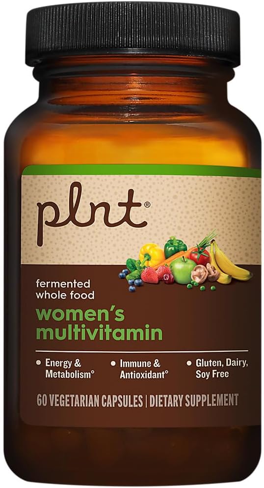 plnt Fermented Whole Food WomenaTMs Multivitamin (60 Vegan Capsules)