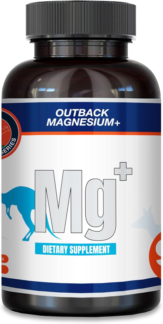 The Outback Series Magnesium+ Supplement - 300mg Magnesium Citrate &amp Glycinate - 90 Count
