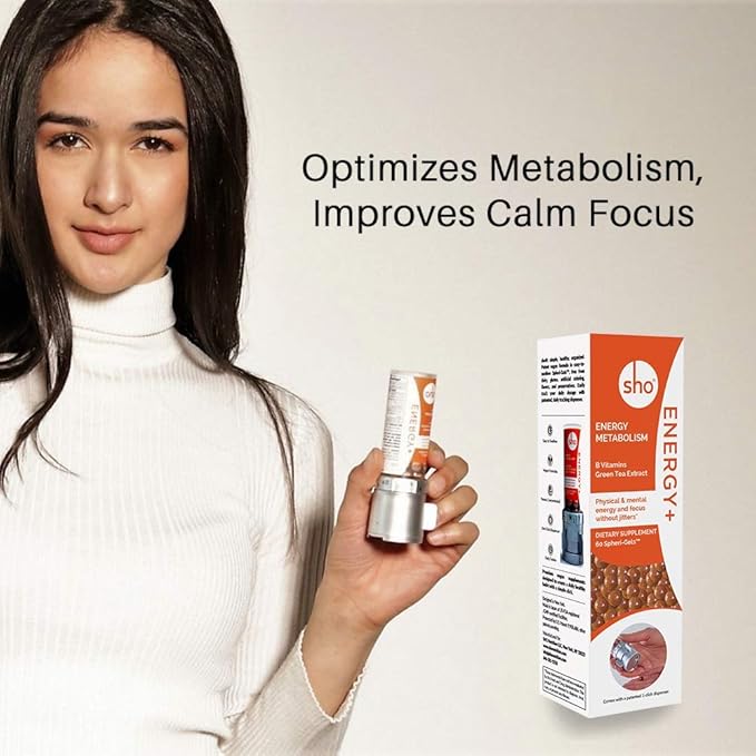 SHO Balance Prebiotics &amp Probiotics Bundle Energy+ Matcha Extract &amp Vitamin B Complex Supplements