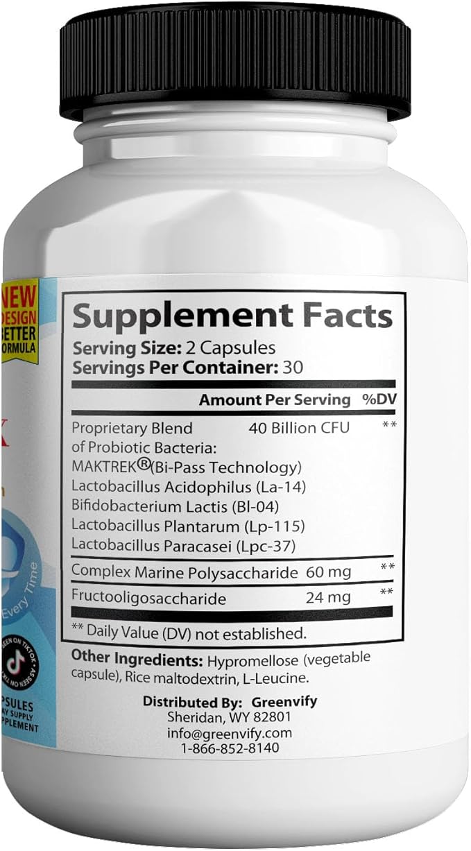 DentalSmile ProbioticMax Advanced Oral Probiotic Supplement 40 Billion CFU 60 Capsules Gluten Free (2)
