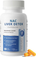 NAC Supplement 900 mg – Liver Cleanse Detox &amp Repair Antioxidant &amp Cellular Health Alcohol Defense Support – N-Acetyl Cysteine Capsules with Milk Thistle Turmeric Dandelion &amp Artichoke
