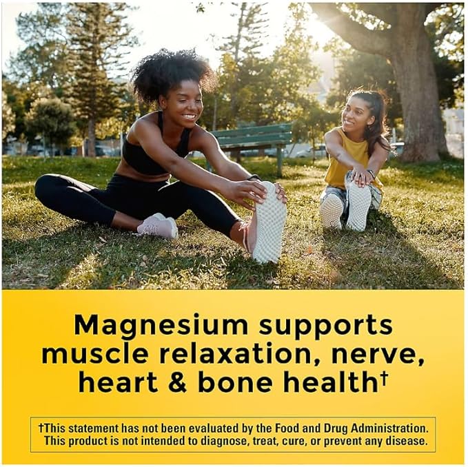 Nature Made Magnesium Citrate Gummies–Men &amp Women Multivitamin (200mg per Serving 120 Gummies) + Bonus 1 Elbow Support