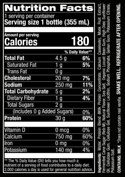 Jocko Mölk Grass Fed Protein Shakes - Ready to Drink (Pack of 12) Vanilla + Jocko Creatine