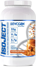 Evogen Isoject - Whey Protein Isolate | Ultra-Pure Whey Protein Powder with Ignitor Enzymes BCAAs and EAAs | Enhanced Absorption &amp Recovery | Salted Peanut Butter Candy | 25 Servings