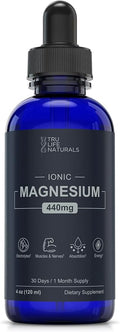 Ionic Magnesium Drops 440 mg- 4oz (48 Servings) Solar-Evaporated Concentrate from Utah’s Great Salt Lake | Liquid Magnesium Supplement for Vitality &amp Hydration Support - Muscle Bone &amp Nerve F