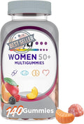 MultiGummies for Women 50 Plus Multivitamin/Multimineral Supplement with Vitamins D3 E B6 and B12 Assorted Fruit Flavor 140 Count