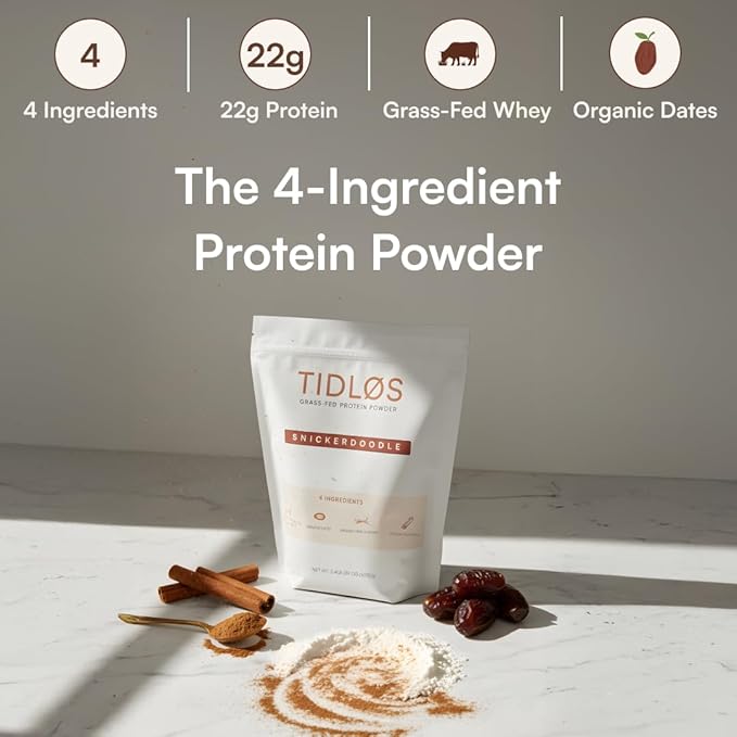 TIDLOS Grass-Fed Protein Powder (Snickerdoodle)