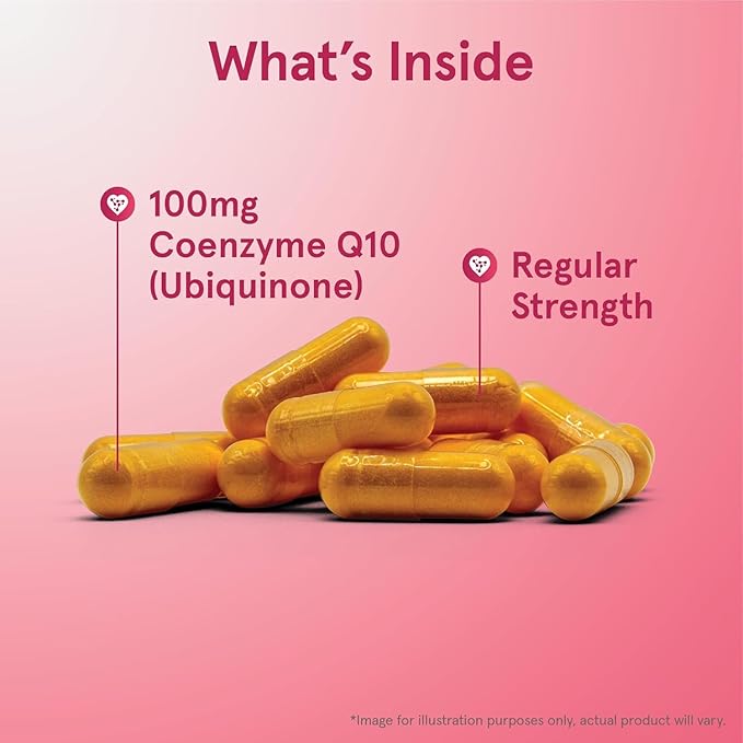 Jarrow Formulas Co-Q10 100 mg - 60 Veggie Caps - Antioxidant Support for Mitochondrial Health Energy Production &amp Cardiovascular Function - Up to 60 Servings