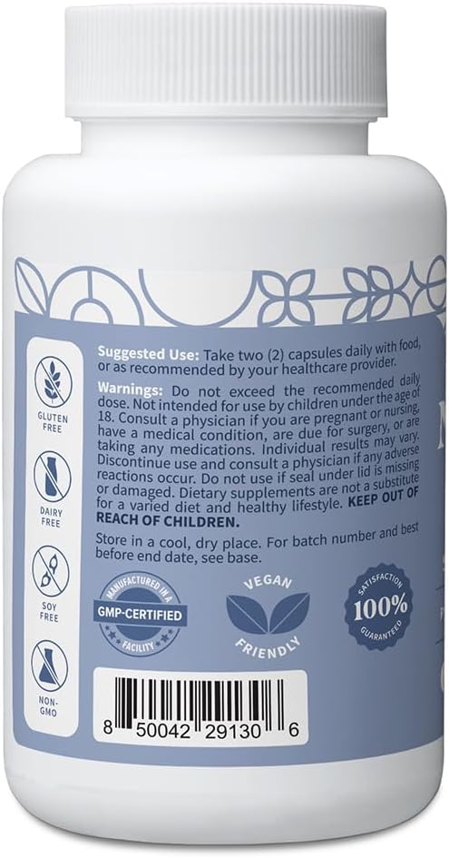 Pattern Wellness Magnesium Complex – Supports Muscle Bone &amp Relaxation Health – with Zinc &amp Vitamin D – Daily Support Formula – 60 Vegan Capsules