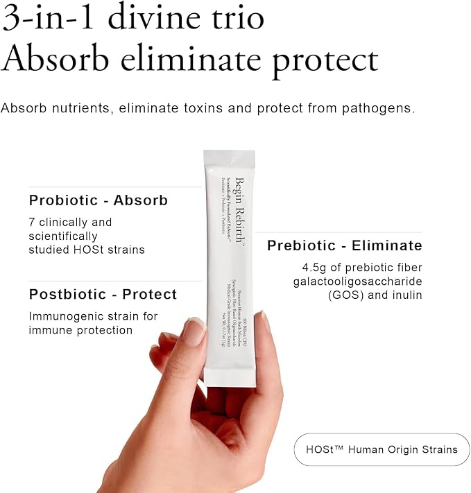 Probiotic Powder for Adults - 500 Billion CFU 4.5g Fiber 3-in-1 High Potency Probiotics with Digestive Prebiotics &amp Postbiotics for Gut Reset Bloat Relief &amp More Vegan Made in Japan (7 Sa